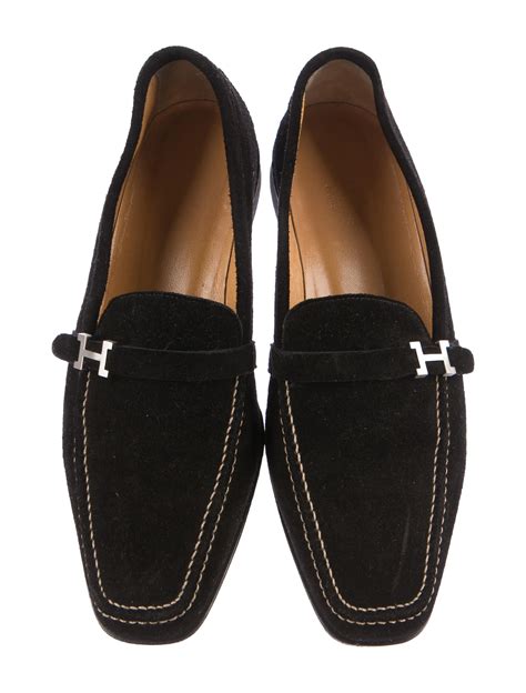 real real hermes loafers